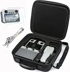 This hard carrying case is specially designed to be compatible with DJI Air 3, the shell is made of high-quality EVA material, which is more fashionable and durable, and can protect your drone and its accessories from impacts and liquid intrusion.